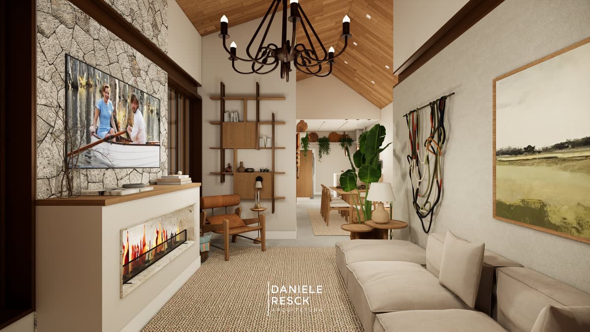 Chalé E — Interiores